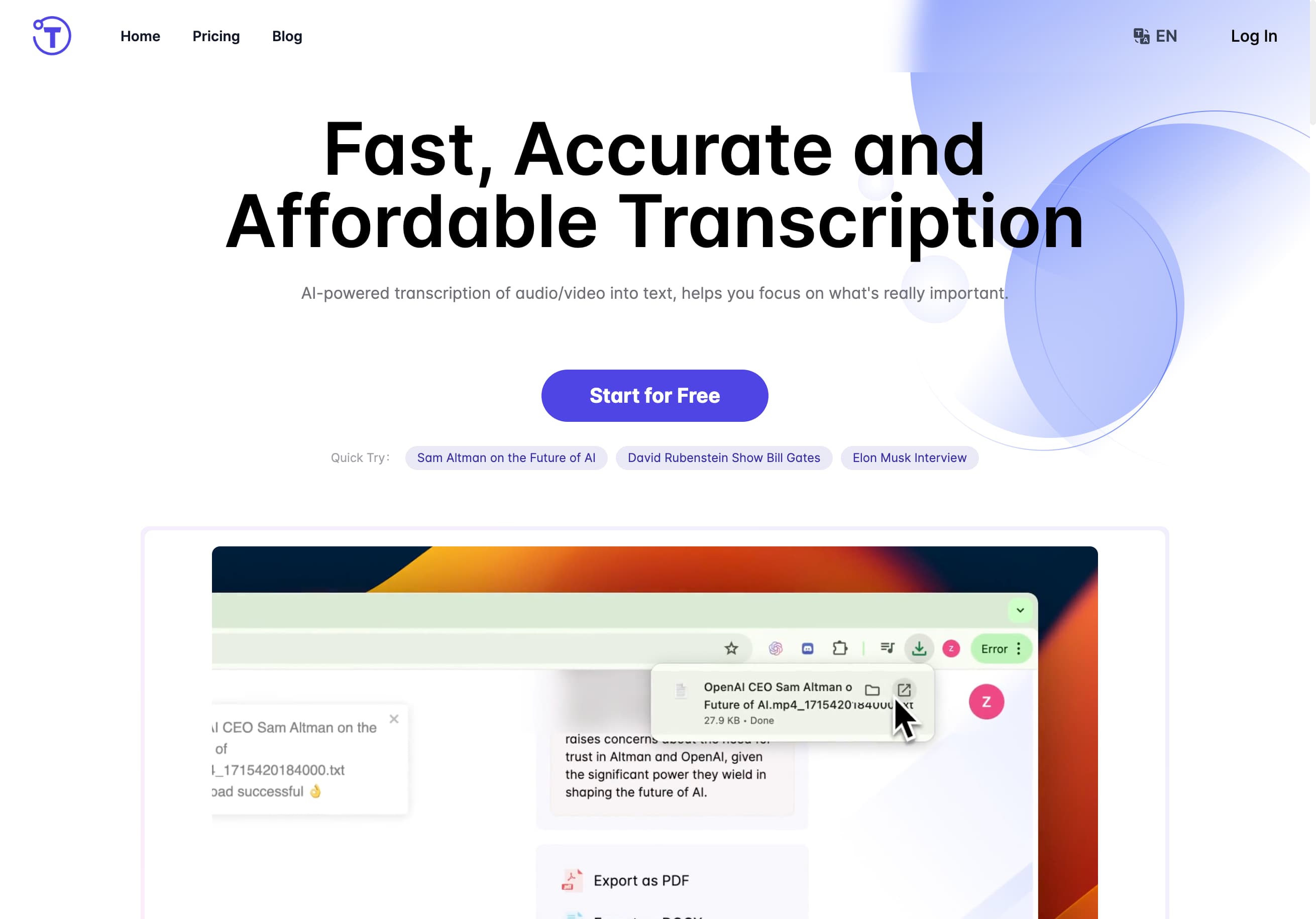 Yescribe Main Page